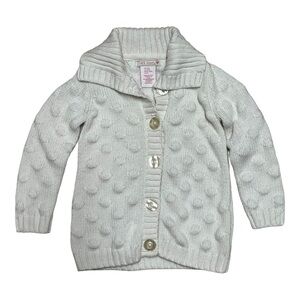 Jillian's Closet Cream Button Cardigan Sweater Size 24 Months